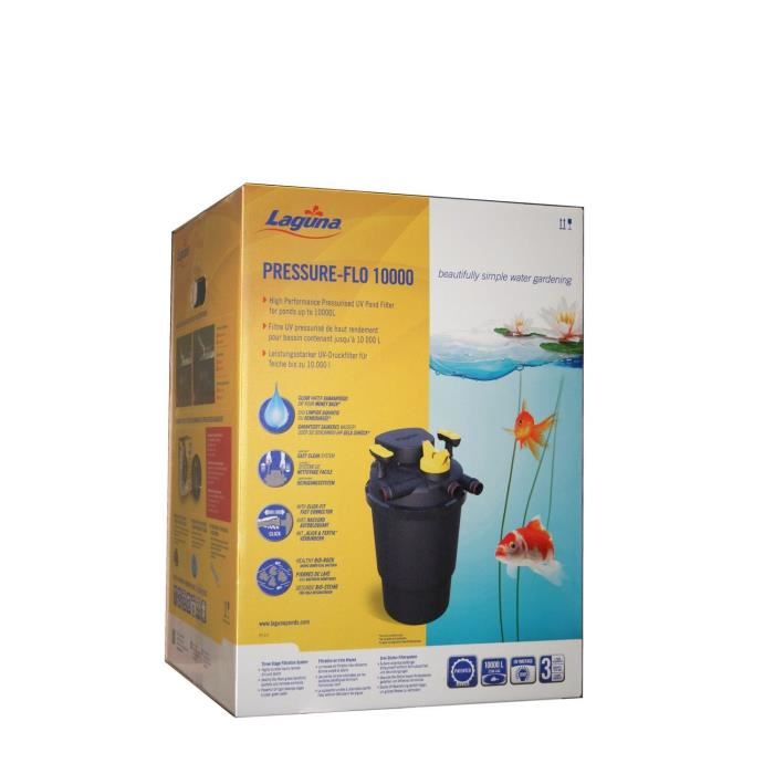 Laguna Filtre Pressurise Pressure-flo 10000 - 18 W - Pour Bassin