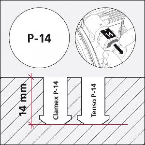 Lamello Clamex P 14 Lot De 300 Paires De