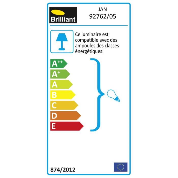 Lampe de Bureau Jan Moderne 40W E27 230V Blanc Matiere metal Lampe de Bureau