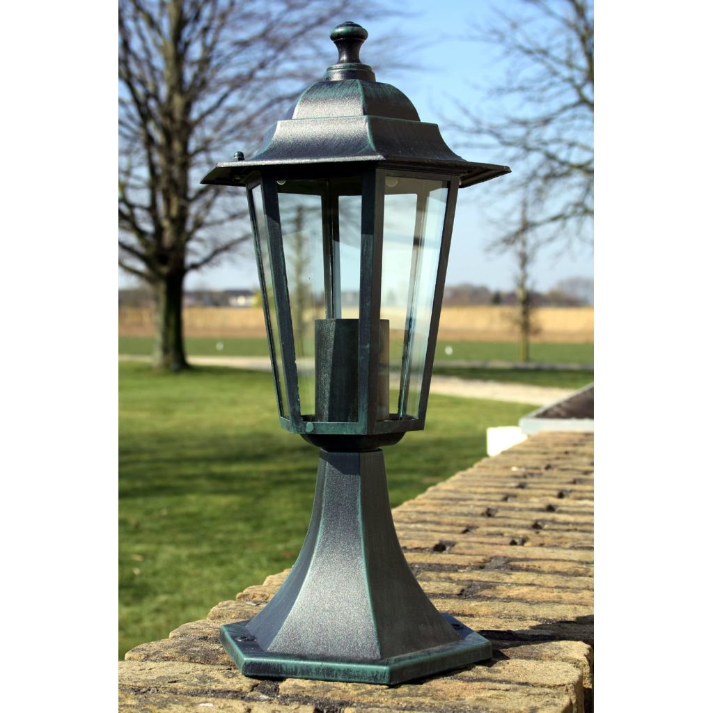 Vidaxl Lampe De Jardin Vert Foncenoir Aluminium 40249