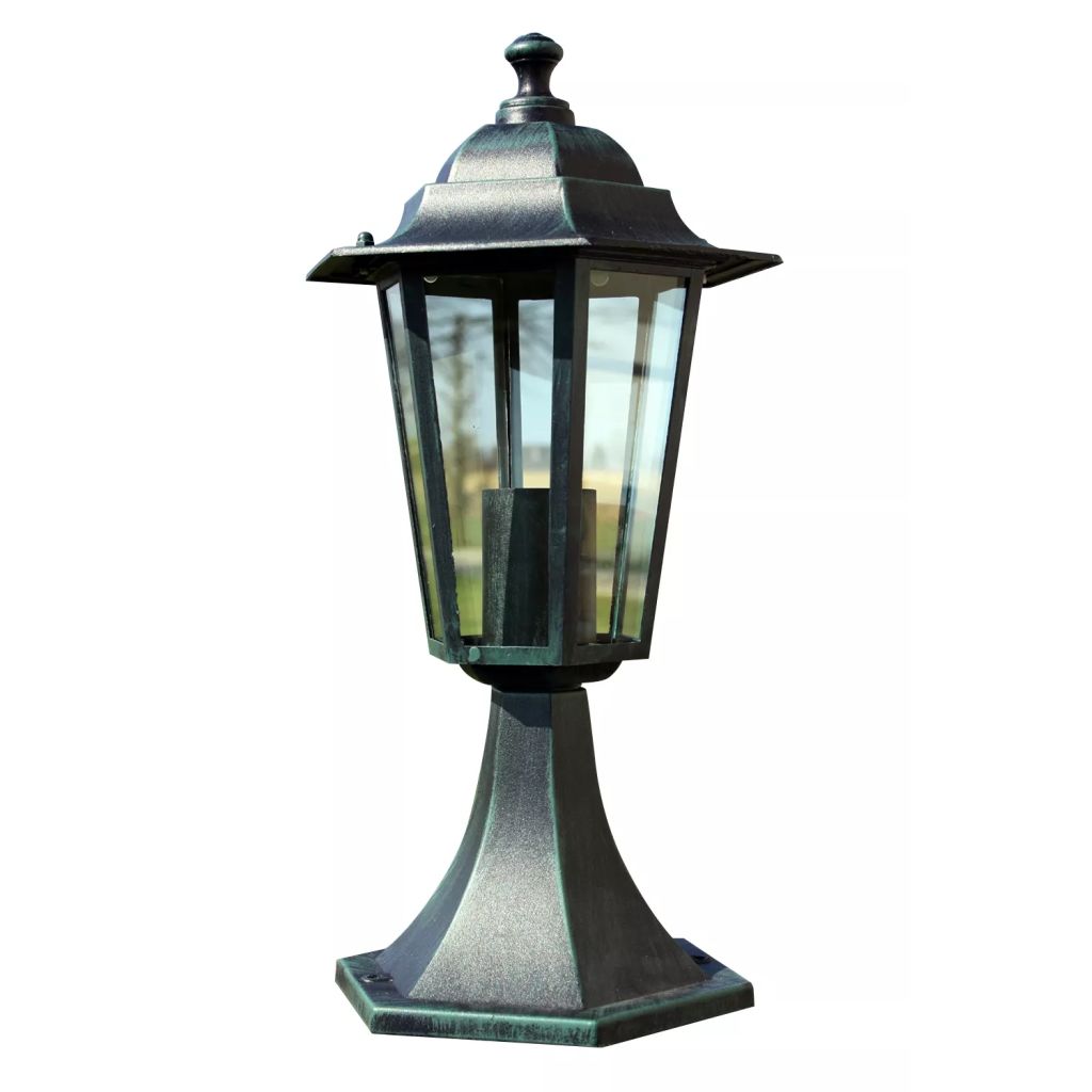 Vidaxl Lampe De Jardin Vert Foncenoir Aluminium 40249