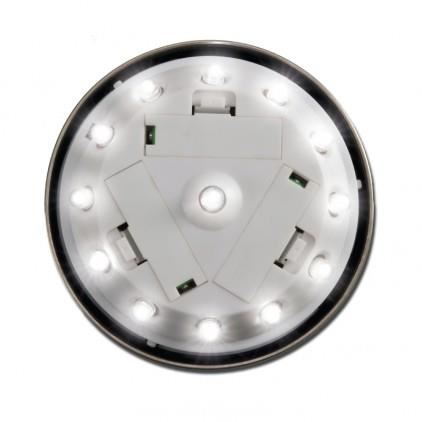 Lampe Solaire De Jardin 13 Led Avec Fixation Au Sol Ou Au Mur - Gris