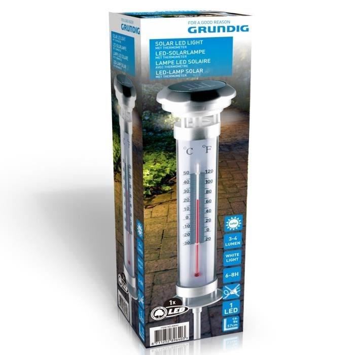 Grundig Lampe Solaire Avec Thermometre  ...