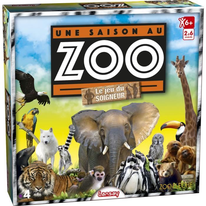Lansay Une Saison Au Zoo® Le Jeu Du Soigneur Jeu De Societe 2 A 6 Joueurs Des 6 Ans
