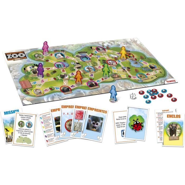 Lansay Une Saison Au Zoo® Le Jeu Du Soigneur Jeu De Societe 2 A 6 Joueurs Des 6 Ans