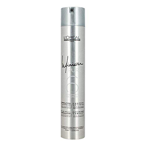 Laque Fixation Forte Infinium Pure - Loreal Professionnel - 500ml - Hypoallergenique - Brillance