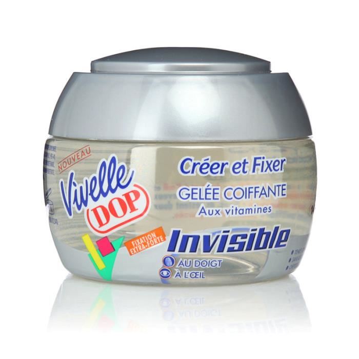 Gelee Coiffante Invisible, Fixation Extra-forte Vivelle Dop - Le Pot De 150 Ml