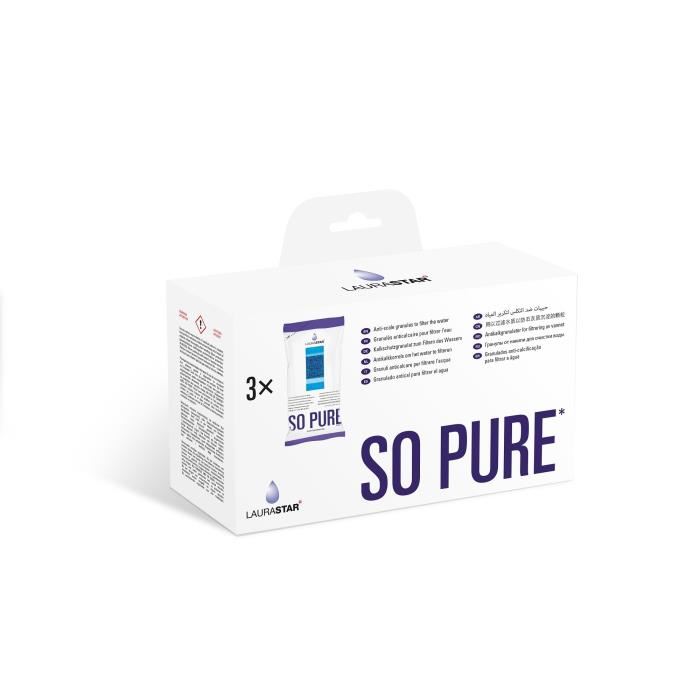 Recharge Pour Filtre Anticalcaire - Laurastar - Pack De 3 - Anticorrosif - Anti-sel - Granules Anticalcaires