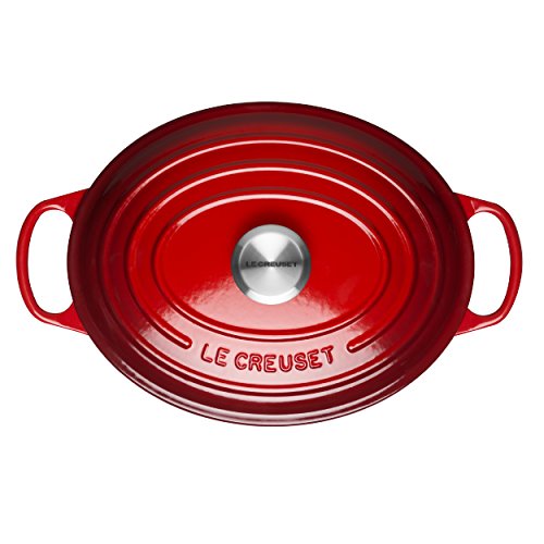 Le Creuset Le Creuset 21178350602430 Cocotte Ovale Fonte Cerise 35 X 35 X 17 Cm Cuisine Maison Casseroles Plats Et Poles Casserole