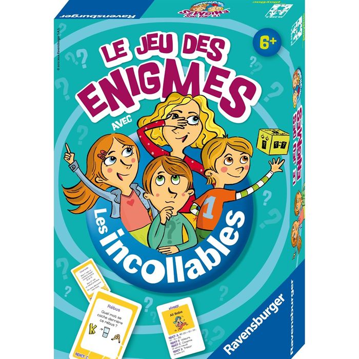 Les Incollables Le Jeu Des Enigmes Ravensburger Jeu De Societe Enfants Reflexion Et Logique 2 A 4 Joueurs Des 6 Ans