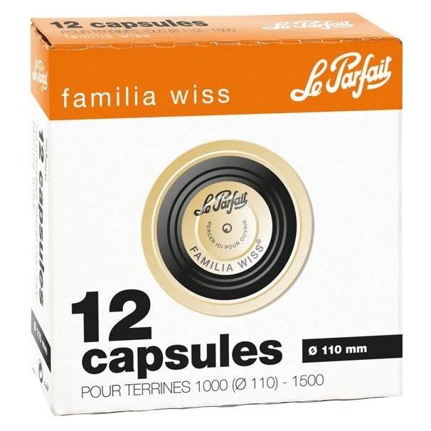 Le Parfait 1978024 Etui 12 Capsules - D 110 Familia - Inox