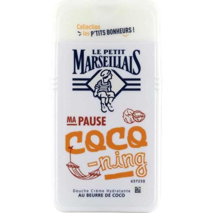 Gel douche au beurre de coco Le Petit Marseillais - le flacon de 250 ml