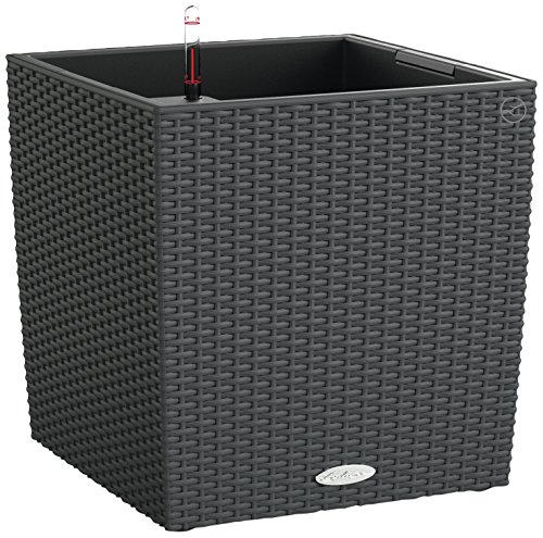 Lechuza Pot De Fleurs Cube Cottage 50 50 X 50 X 50 Cm Kit Complet Granit 61 L 