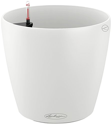Lechuza Pot De Fleurs - Classico Color 28 - Ø 28 X 26 - Kit Complet - Blanc - 9 L
