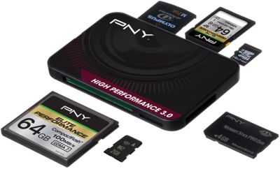 PNY  Lecteur de carte memoire Multi formats USB 3.0