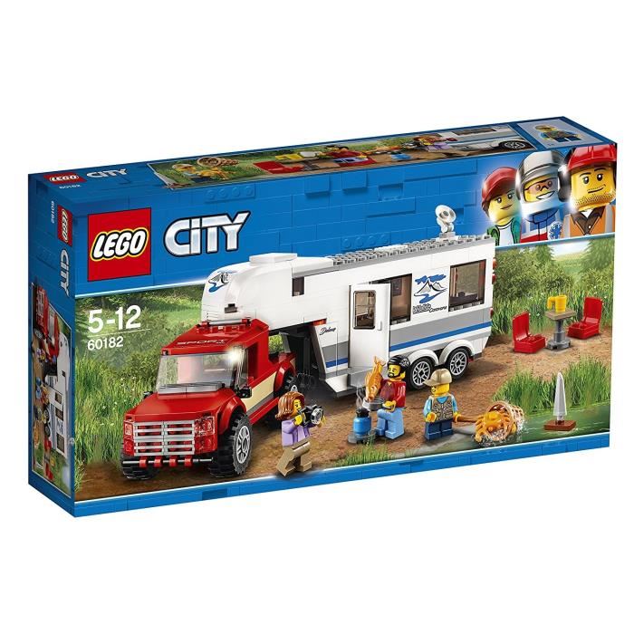 Jeu De Construction - Lego - Le Pick-up Et Sa Caravane - 344 Pieces - Pour Enfant De 5 Ans Et Plus