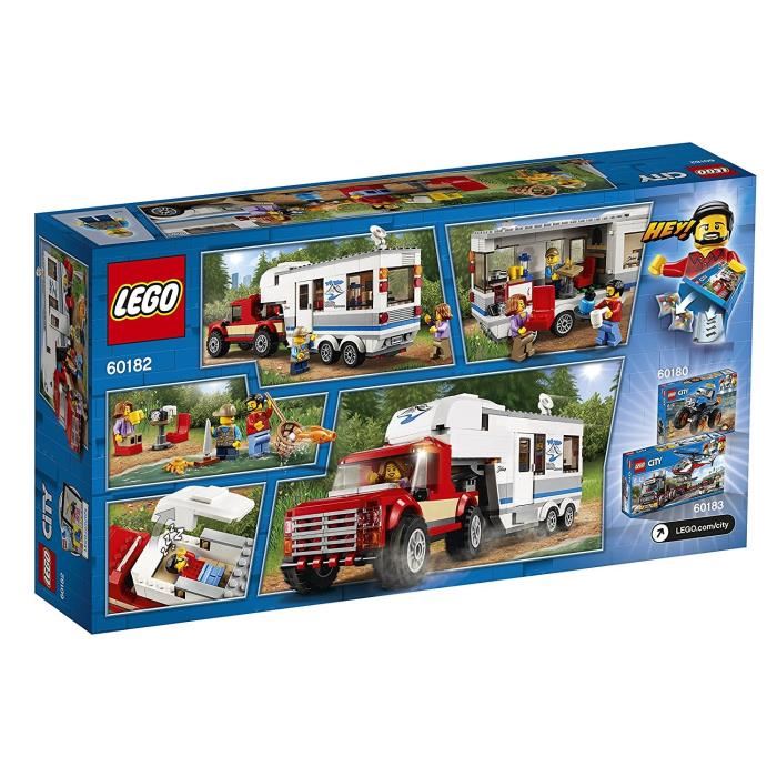 Lego City Great Vehicles : Le Pick-up Et Sa Caravane (60182)