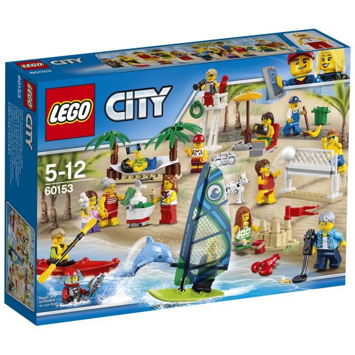 Lego City - Ensemble De Figurines Lego City - La Plage - 60153