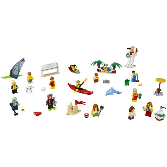 Lego City - Ensemble De Figurines Lego City - La Plage - 60153