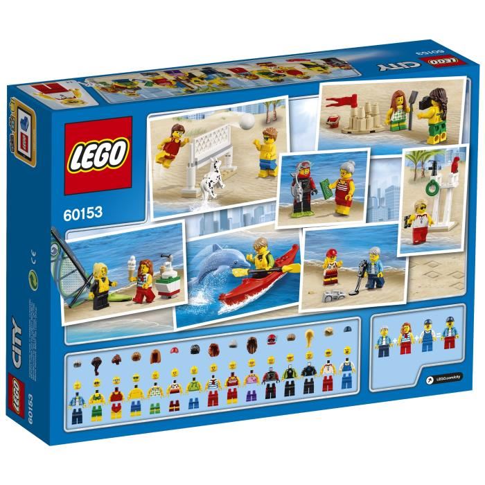 Lego City - Ensemble De Figurines Lego City - La Plage - 60153