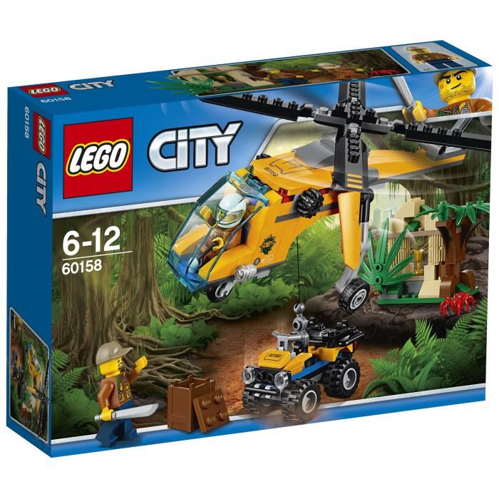 Lego 60158 Lhelicoptere Cargo De La Jungle