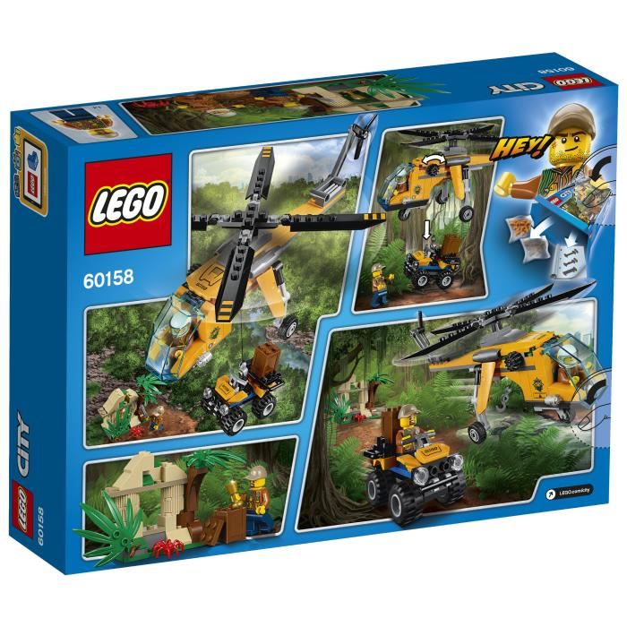 Lego 60158 Lhelicoptere Cargo De La Jungle