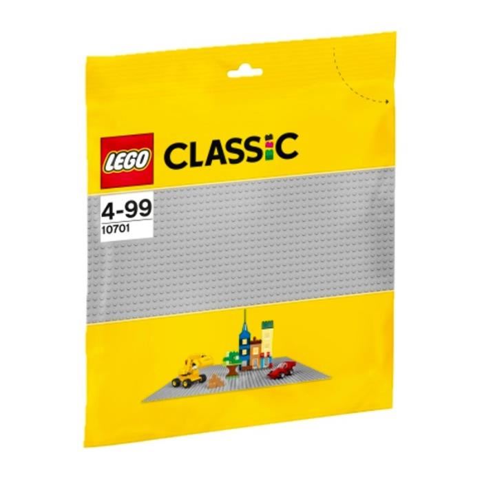 Lego® Classic 10701 La Plaque De Base Grise, 48x48, Jouet De Construction Creatif, Éducatif