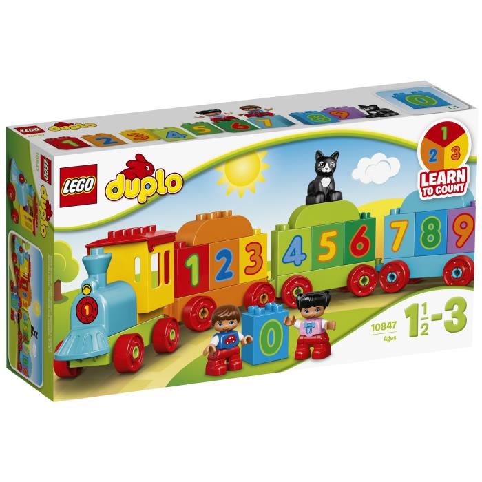Lego® 10847 Duplo Le Train Des Chiffres, Jeu De Construction Éducatif Avec Briques Geantes, Jouet Bebe 1 An