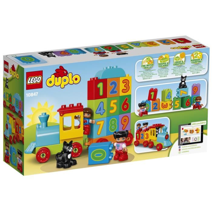 Lego® 10847 Duplo Le Train Des Chiffres, Jeu De Construction Éducatif Avec Briques Geantes, Jouet Bebe 1 An