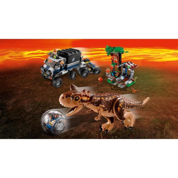 Lego Jurassic Fallen Kingdom: Le Carnotaurus Et La Fuite En Gyrosphere (75929)