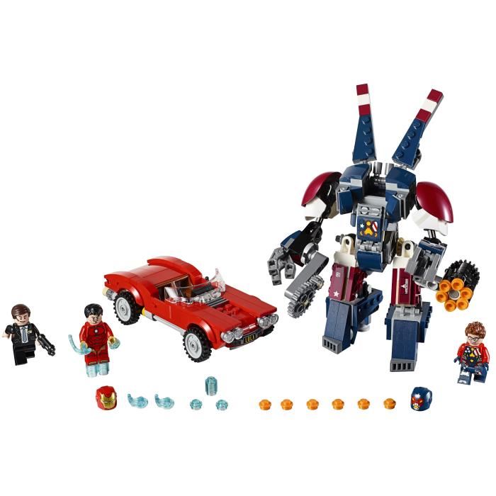 Lego® Marvel Super Heroes 76077 Iron-man : L'attaque De Detroit Steel - Jeu De Construction