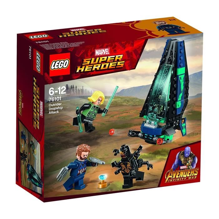 LegoÂ® Marvel Super Heroes 76101 Laattaque Du Vaisseau Par Les Outriders