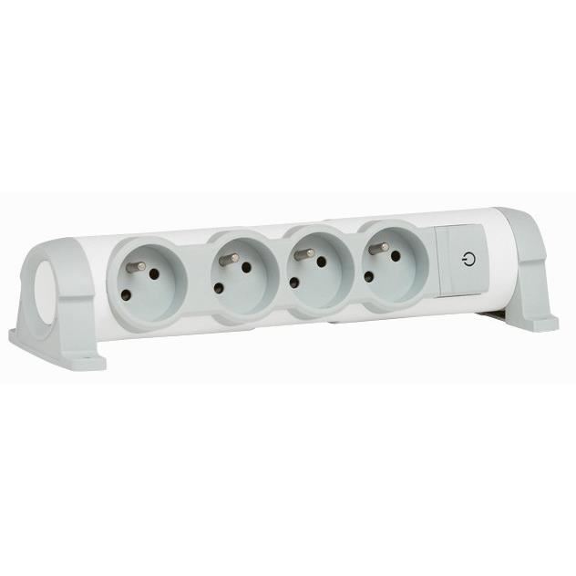 Legrand Bloc Multiprise Confort Mobile Interrupteur A Voyant 4x2 P+t A Cabler