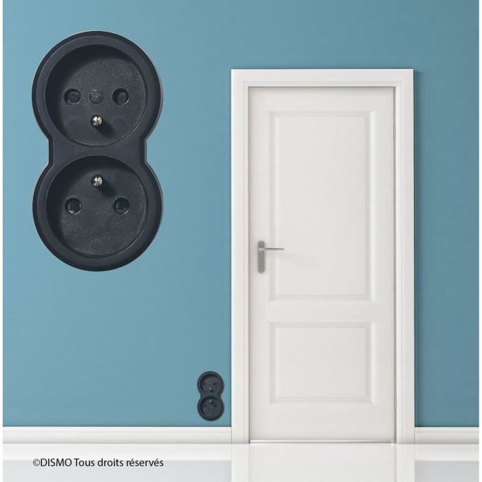 Legrand Fiche Multiprise 16 A 2x2 P+t 2 Sorties Frontales Noir