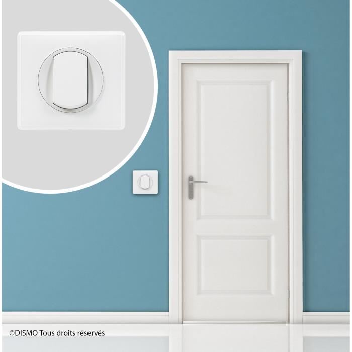 LEGRAND Interrupteur poussoir Celiane 2 Soft avec plaque 6 A blanc