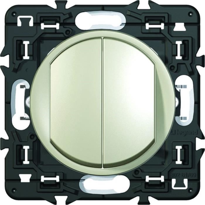 Mecanisme Double Poussoir Legrand Celiane Titane 6a