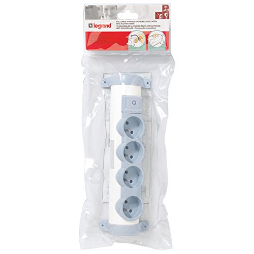 Bloc 4 prises LEGRAND avec interrupteur a voyant