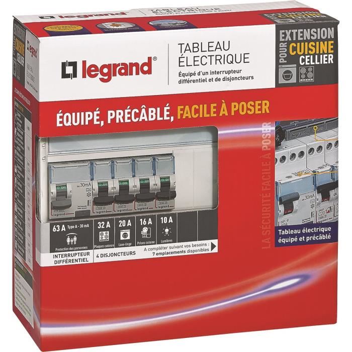 Legrand Tableau Electrique Equipe Precable Special Pour Extension Cuisinecellier