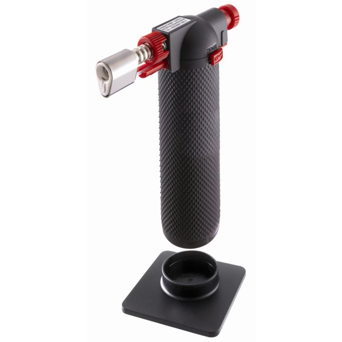Chalumeau De Cuisine - Leifheit - Proline 03084 - Allumage Piezoelectrique - Gaz Pour Briquet - Noir Et Rouge
