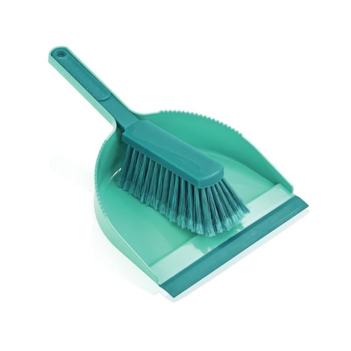 Leifheit 41401 Kit De Balayage Manuel Classic Balai Pratique Pelle-balayette Solide Avec Levre En Caoutchouc Extra-longue