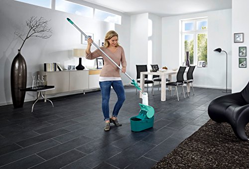 Seau Essoreur Leifheit Profi Compact 55080 Essore-housse De 8 L Compatible Avec Lave-sol Serpillere Leifheit Profi Xl Turquoise