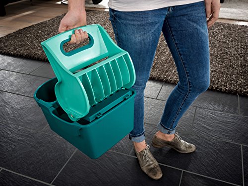 Seau Essoreur Leifheit Profi Compact 55080 Essore-housse De 8 L Compatible Avec Lave-sol Serpillere Leifheit Profi Xl Turquoise