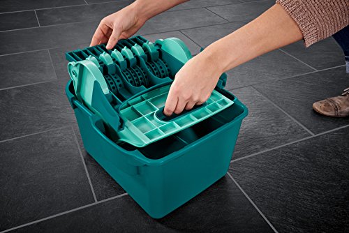 Seau Essoreur Leifheit Profi Compact 55080 Essore-housse De 8 L Compatible Avec Lave-sol Serpillere Leifheit Profi Xl Turquoise