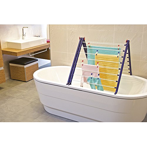 Sechoir A Linge Baignoire Pegasus V Duo 81702 Leifheit Seche Linge Extensible Pliable Stable Etendoir A Linge Pour Baignoires