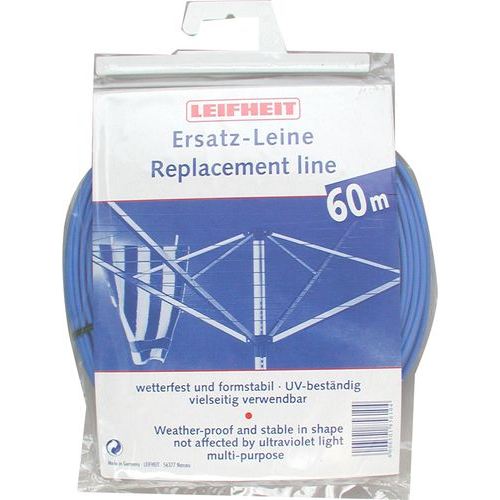 Corde A Linge Leifheit 85610 Fil D?etendage De 62m Pour Sechoirs A Linge Linotrend Et Usage Polyvalent Resistant Aux Intemperies