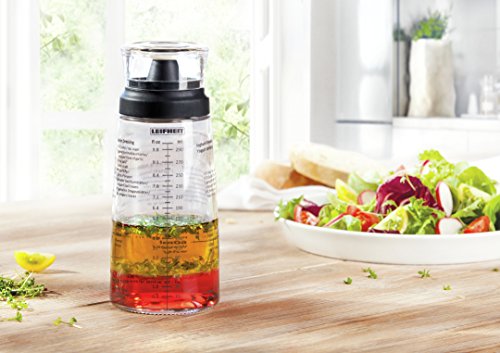 Leifheit Shaker Pour Assaisonnements 3195 Leifheit Shaker Vinaigrette Gradue De 300 Ml Avec Bec Verseur Anti-goutte  Ideal Pour Le