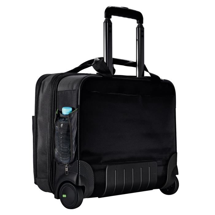 Trolley PC Portable Polyester Cuir Leitz Smart traveller Noir