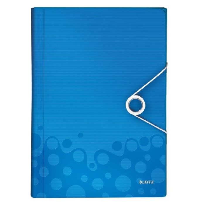 Trieur Leitz Wow En Polypropylene 5/10eme. 5 Compartiments Extensibles. Etiquettes D'indexation. Casier De Rangement. Capacite 250 Feuilles. Fermeture Par Elastique. Dimensions : 33 X 25,4 X 3,8 Cm. Pour Format A4. Bleu Trieur Leitz Wow - Polypropylene -