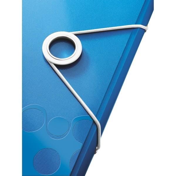 Trieur Leitz Wow En Polypropylene 5/10eme. 5 Compartiments Extensibles. Etiquettes D'indexation. Casier De Rangement. Capacite 250 Feuilles. Fermeture Par Elastique. Dimensions : 33 X 25,4 X 3,8 Cm. Pour Format A4. Bleu Trieur Leitz Wow - Polypropylene -