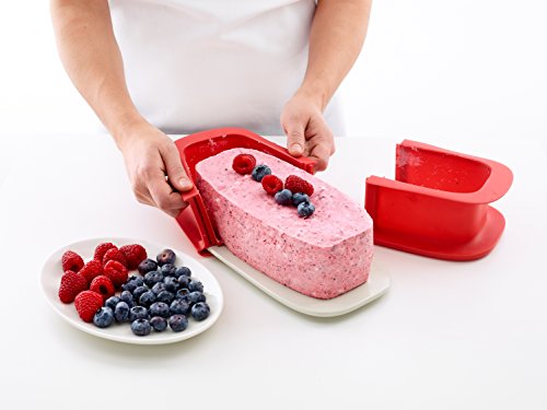 Moule Cake Demontable 24 Cm Avec Assiette En Ceramique Rouge